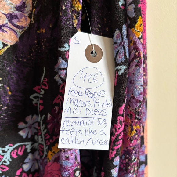 #426 Free People Mariaโs Printed Midi Dress - Picture 10 of 14